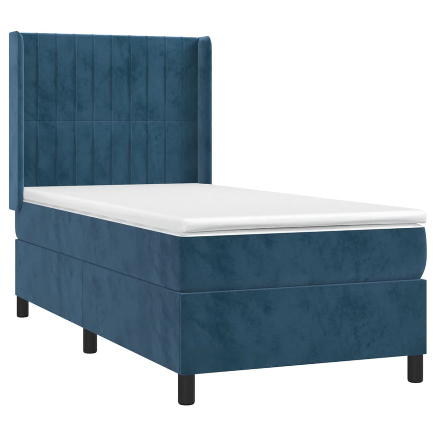 Boxspring Met Matras En Led Fluweel 90 x 190 cm