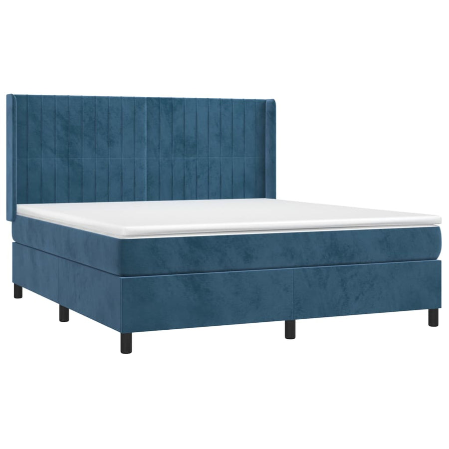 Boxspring Met Matras En Led Fluweel 160 x 200 cm