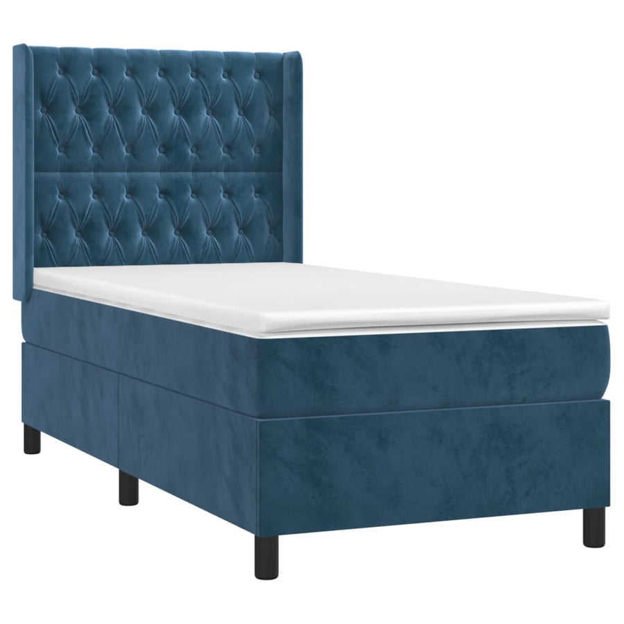 Boxspring Met Matras En Led Fluweel 90 x 200 cm