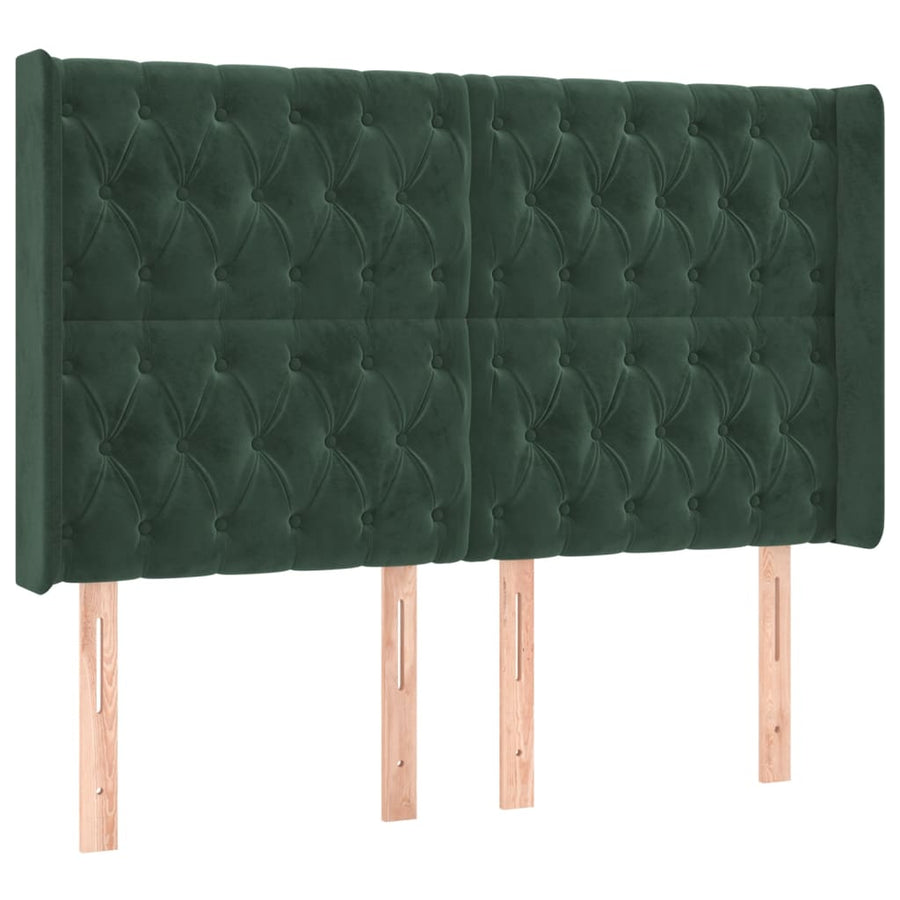 Boxspring Met Matras En Led Fluweel 160 x 200 cm