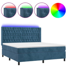 Boxspring Met Matras En Led Fluweel 160 x 200 cm