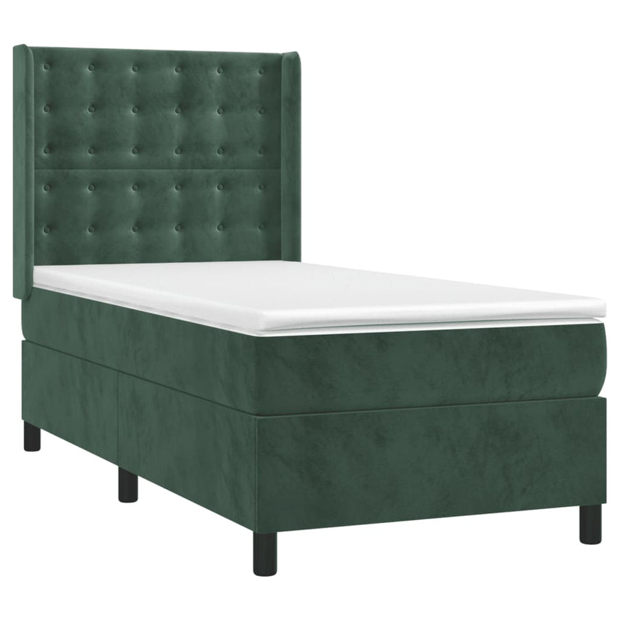 Boxspring Met Matras En Led Fluweel 80 x 200 cm