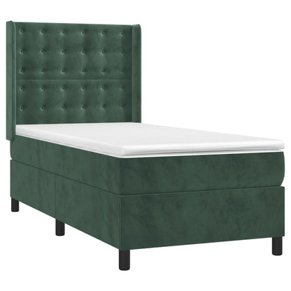 Boxspring Met Matras En Led Fluweel 90 x 190 cm