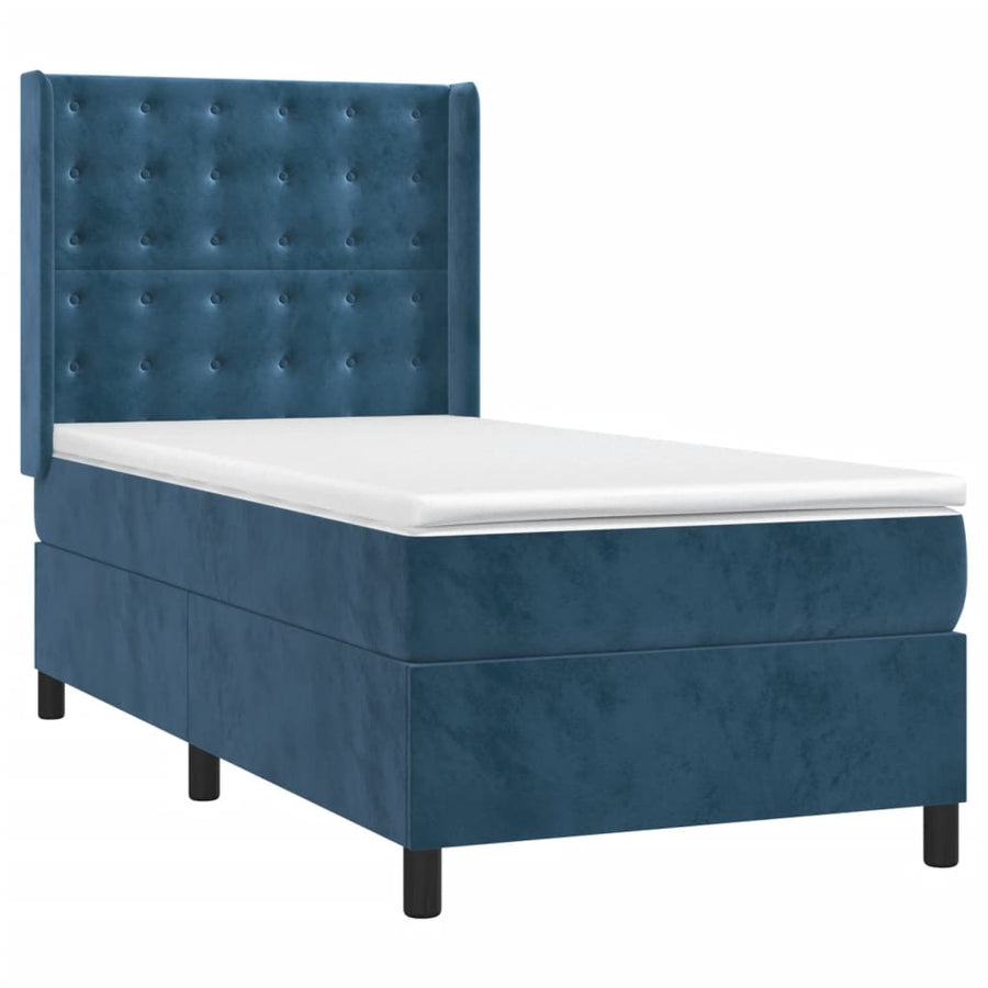 Boxspring Met Matras En Led Fluweel 90 x 190 cm
