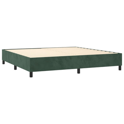 Boxspring Met Matras En Led Fluweel 200 x 200 cm