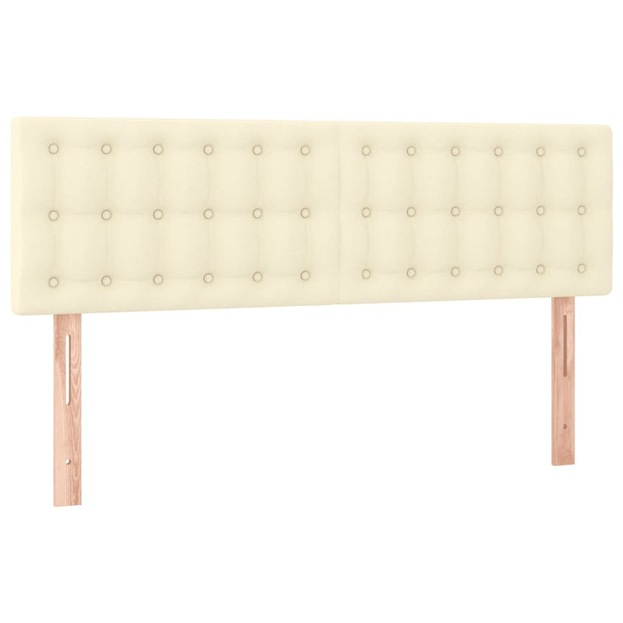 Boxspring Met Matras En Led Kunstleer Kleurig 140 x 190 cm