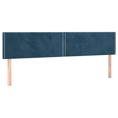 Boxspring met matras en LED fluweel donkerblauw 180x200 cm 180 x 200 cm Donkerblauw