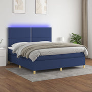 Boxspring met matras 180x200 cm blauw