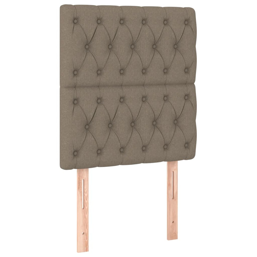 Boxspring Met Matras En Led Stof Taupe 80 x 200 cm Getuft ontwerp