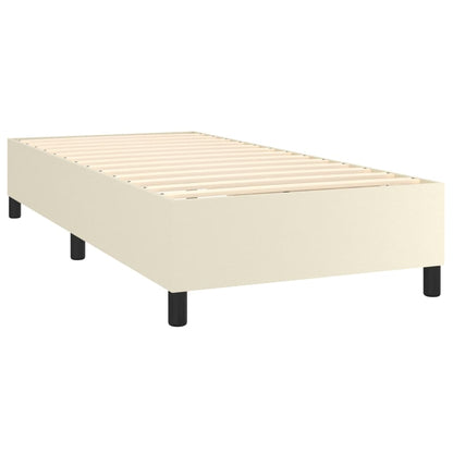 Boxspring Met Matras En Led Kunstleer Kleurig 80 x 200 cm