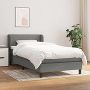 Boxspring met matras 80x200 cm donkergrijs