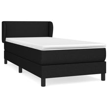 Boxspring Met Matras Stof Zwart 90 x 190 cm Effen ontwerp