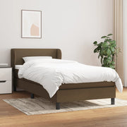 Boxspring met matras 100x200 cm donkerbruin