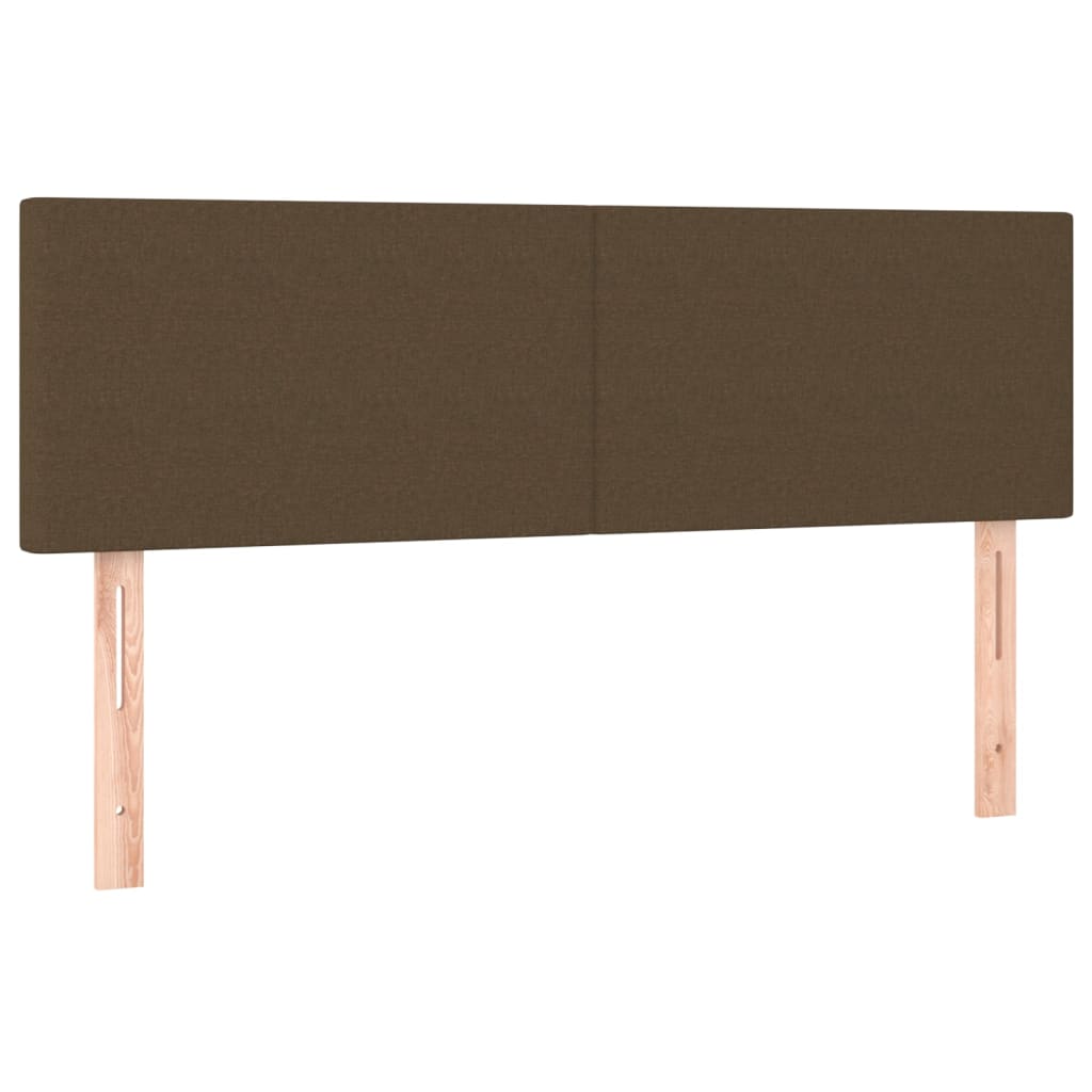 Boxspring Met Matras Stof Donkerbruin 140X190 Cm