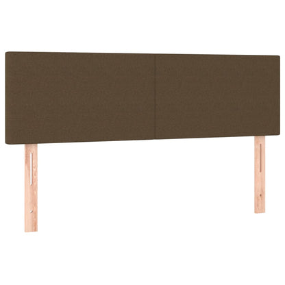 Boxspring Met Matras Stof Donkerbruin 140X190 Cm