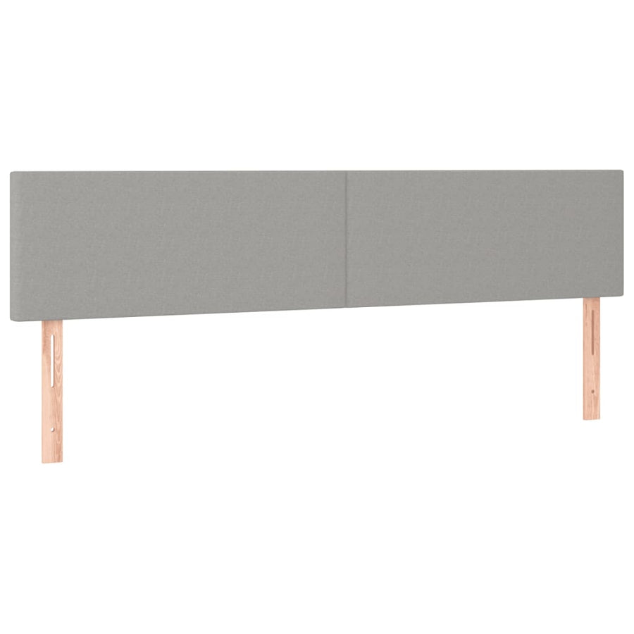 Boxspring Met Matras Stof Lichtgrijs 180 x 200 cm Effen ontwerp