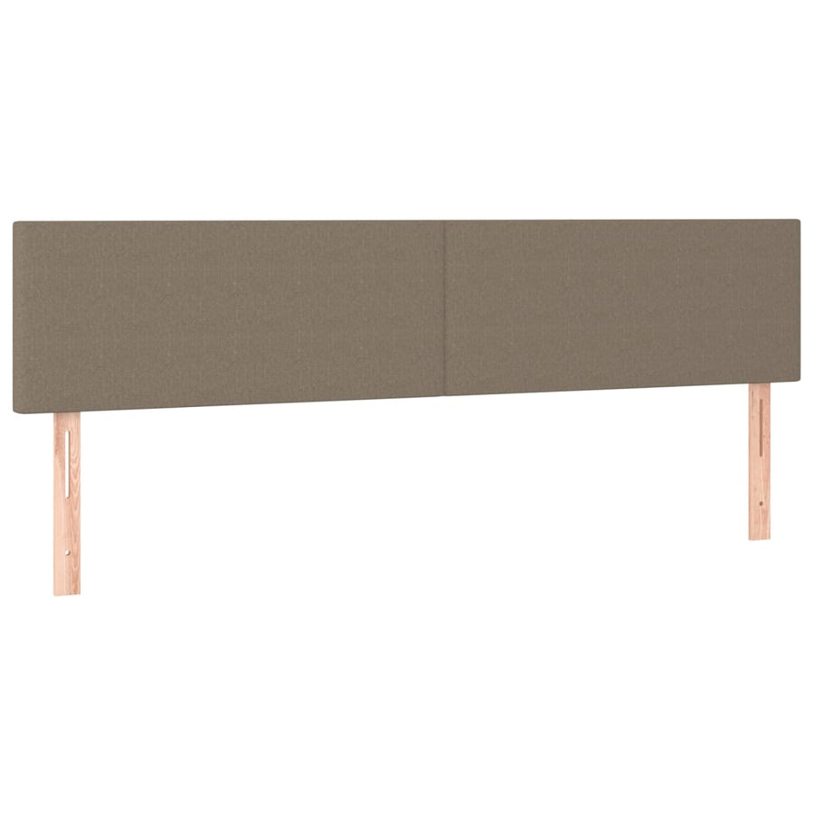 Boxspring met matras stof taupe 180x200 cm 180 x 200 cm Taupe
