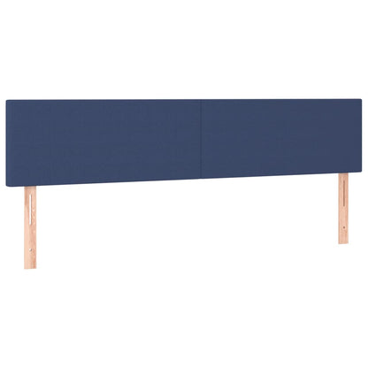 Boxspring Met Matras Stof Blauw 180 x 200 cm Effen ontwerp