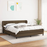 Boxspring met matras 180x200 cm donkerbruin
