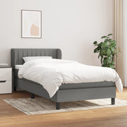 Boxspring met matras 80x200 cm donkergrijs