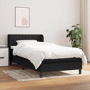 Boxspring met matras 100x200 cm zwart