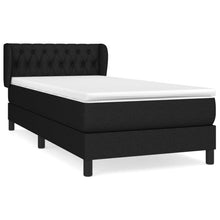 Boxspring Met Matras Stof Zwart 90 x 190 cm Getuft ontwerp