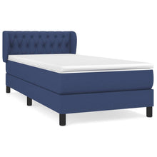 Boxspring Met Matras Stof Blauw 90 x 200 cm Getuft ontwerp