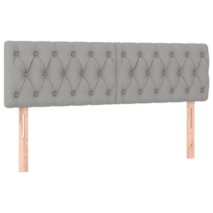 Boxspring Met Matras Stof Lichtgrijs 140 x 190 cm Getuft ontwerp