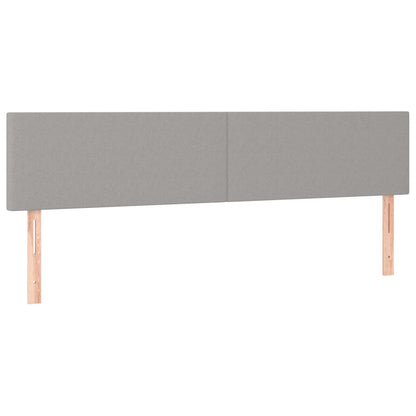 Boxspring Met Matras Stof Lichtgrijs 180 x 200 cm Effen ontwerp