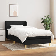 Boxspring bed met matras 80x200 cm zwart