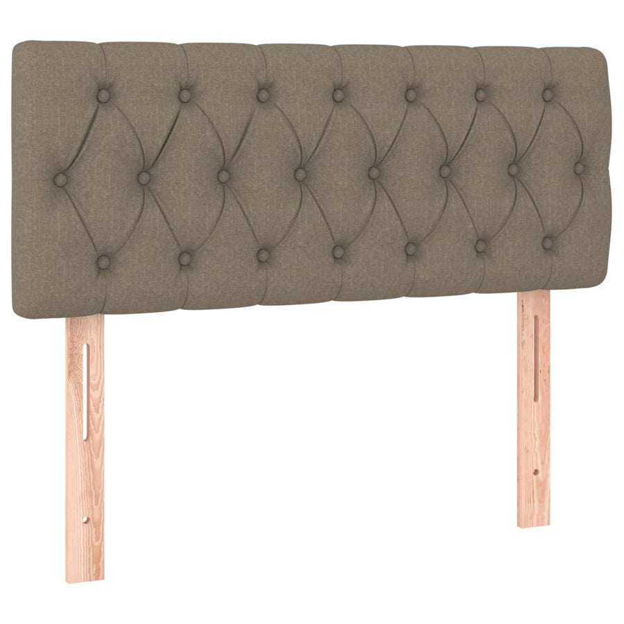Boxspring Met Matras Stof Taupe 90 x 200 cm Getuft ontwerp