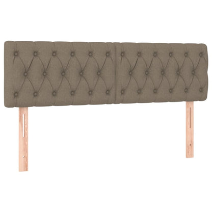 Boxspring Met Matras Stof Taupe 140 x 200 cm Getuft ontwerp