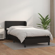 Boxspring met matras 90x200 cm kunstleer zwart