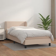 Boxspring met matras 90x200 cm cappuccino kunstleer