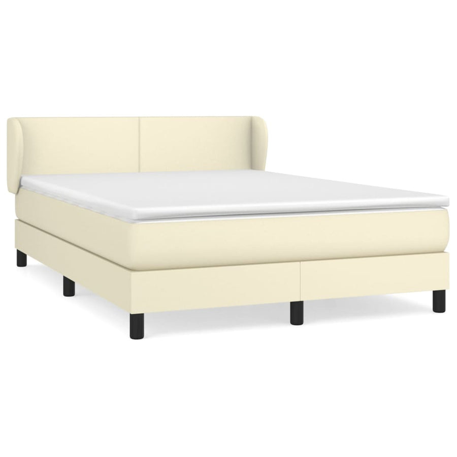 Boxspring Met Matras Kunstleer Kleurig 140 x 190 cm