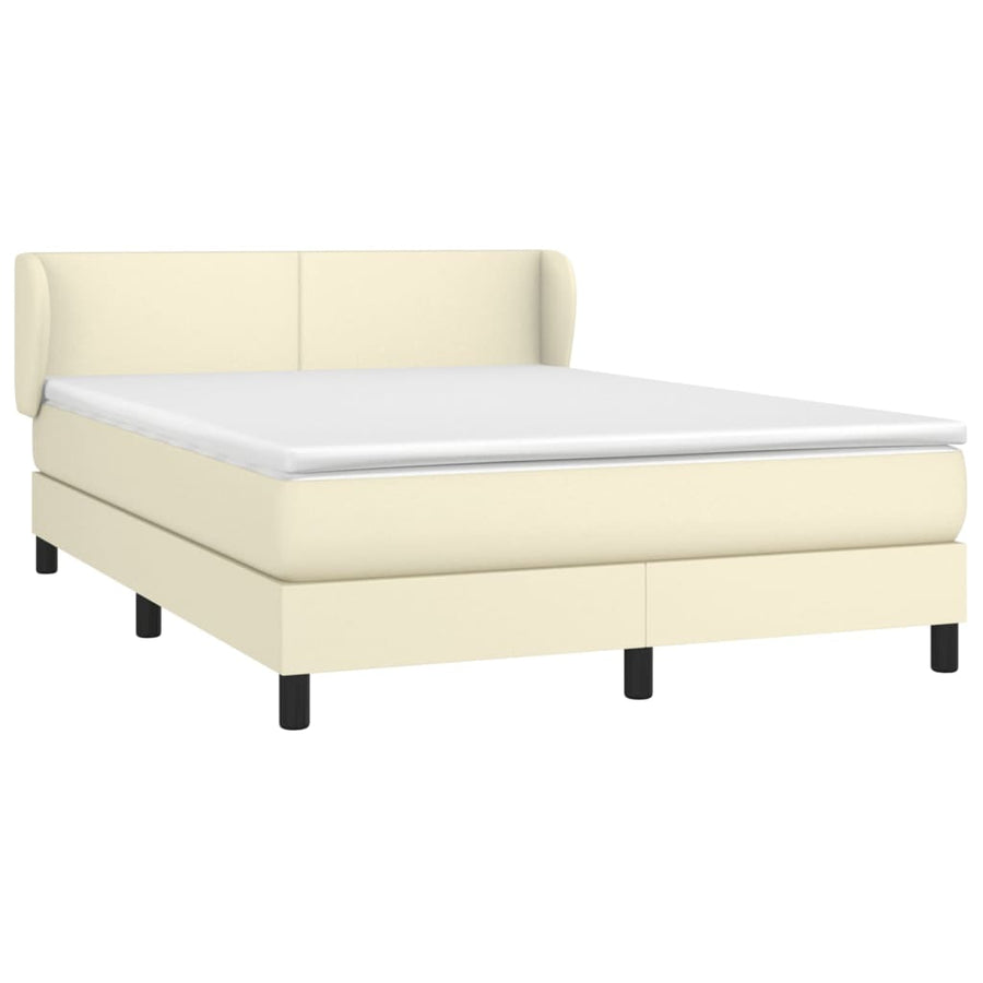 Boxspring Met Matras Kunstleer Kleurig 140 x 200 cm