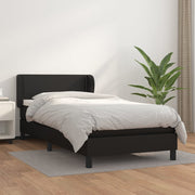 Boxspring 80x200 cm kunstleer zwart