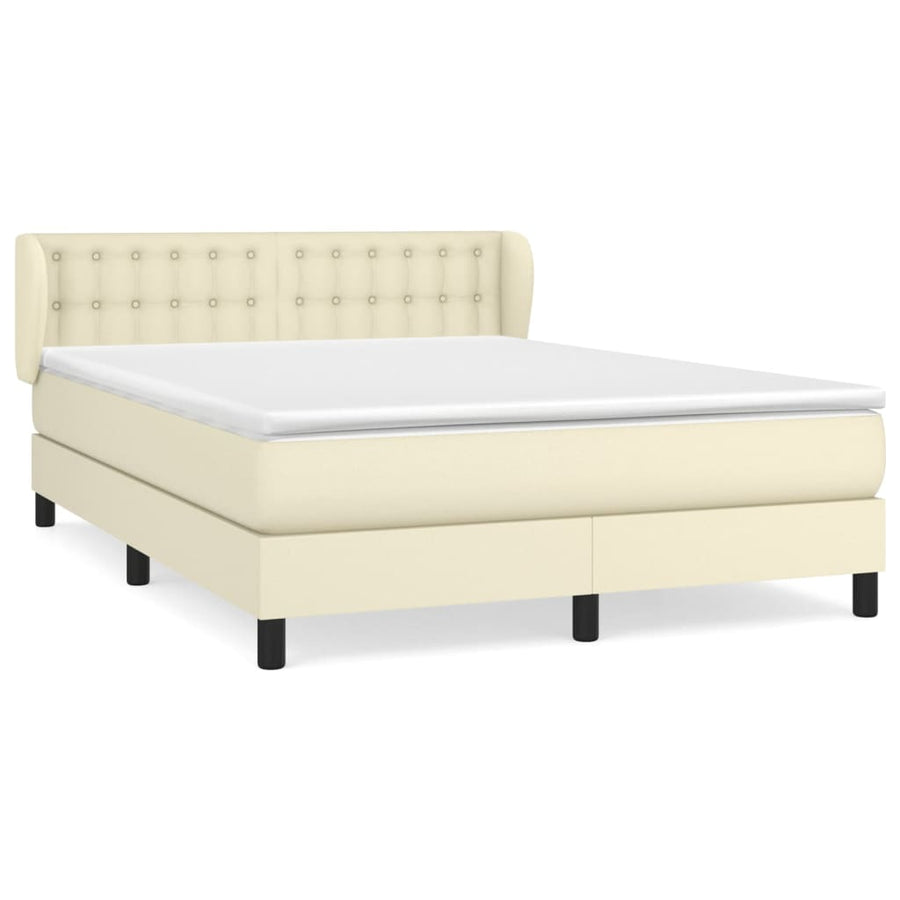 Boxspring Met Matras Kunstleer Kleurig 140 x 190 cm