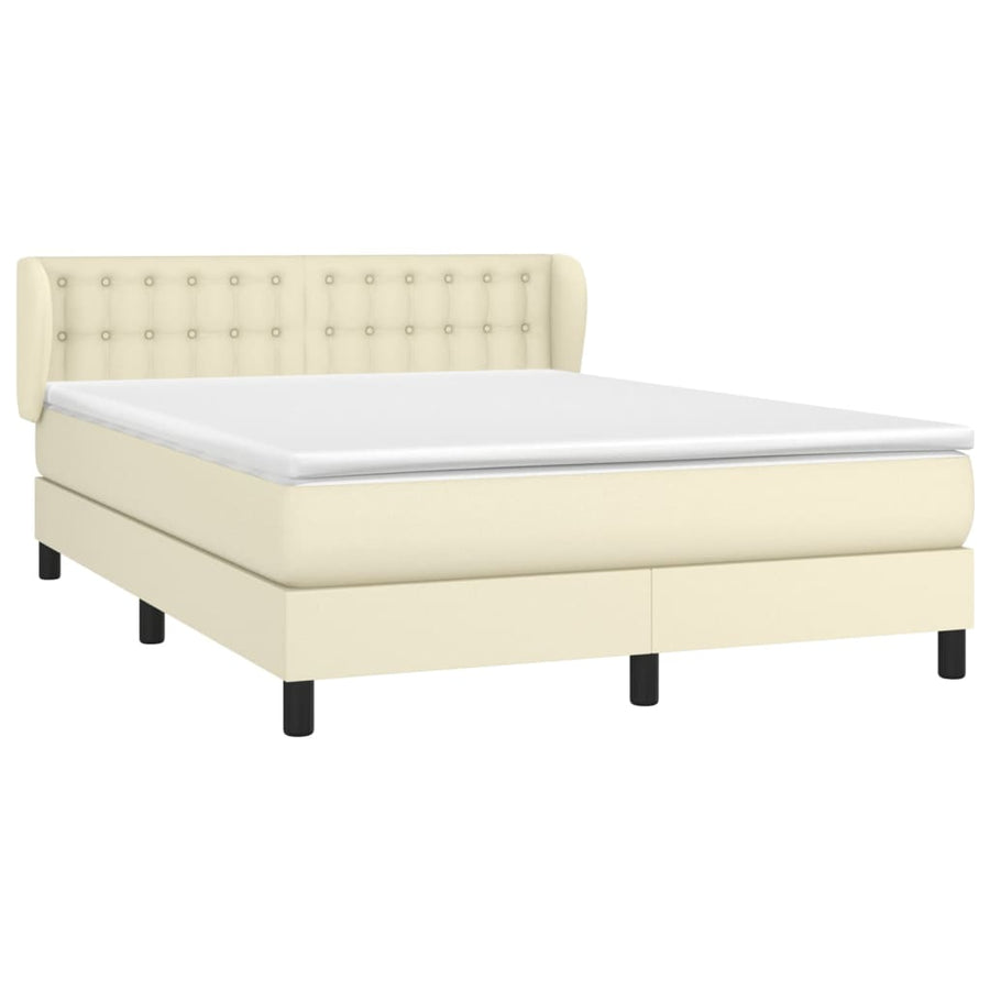 Boxspring Met Matras Kunstleer Kleurig 140 x 190 cm