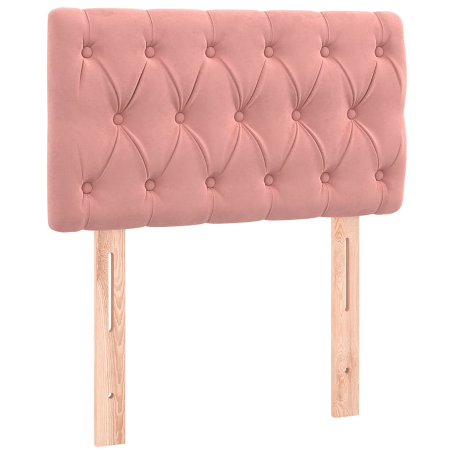 Boxspring Met Matras Fluweel Roze 80 x 200 cm Getuft ontwerp