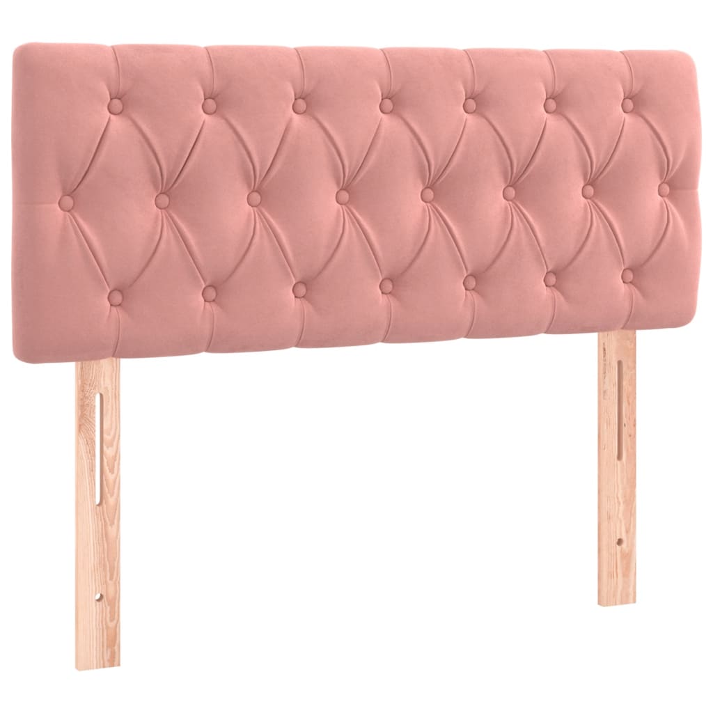 Boxspring Met Matras Fluweel Roze 90 x 190 cm Getuft ontwerp