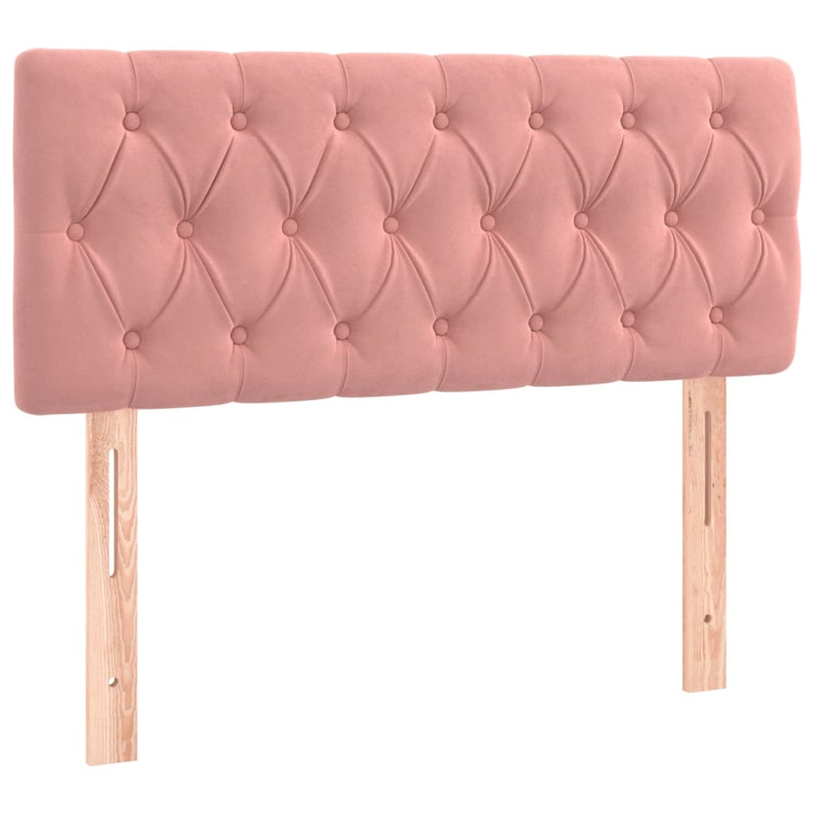 Boxspring Met Matras Fluweel Roze 90 x 190 cm Getuft ontwerp