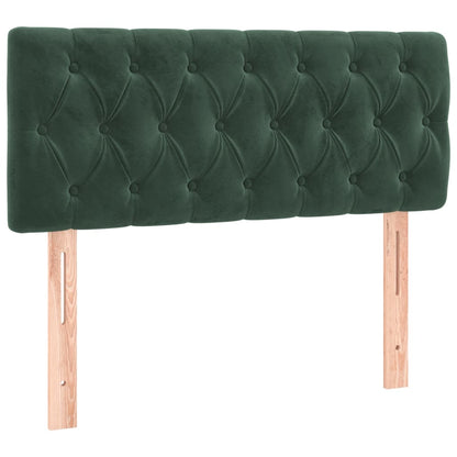 Boxspring Met Matras Fluweel Donkergroen 90 x 200 cm Getuft ontwerp