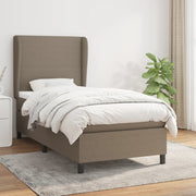 Boxspring met matras 100x200 cm taupe