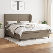 Boxspring met matras taupe 180x200 cm