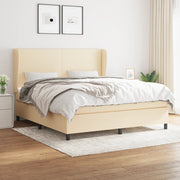 Boxspring 180x200 cm crèmekleurig met matras
