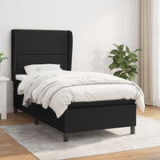 Boxspring met matras 100x200 cm zwart