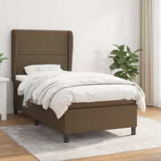 Boxspring met matras 100x200 cm donkerbruin
