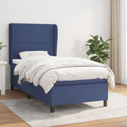 Boxspring 100x200 cm blauw stof
