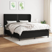 Boxspring met matras 180x200 cm zwart
